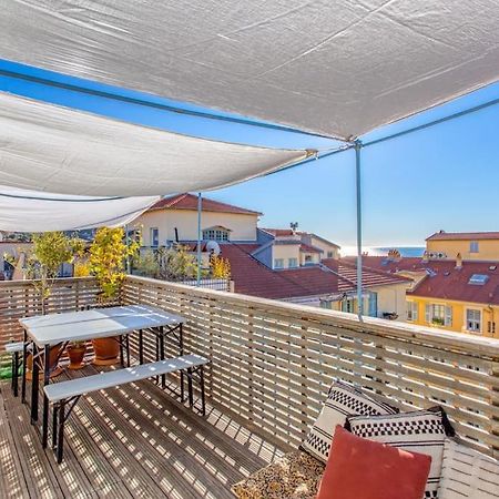 #9 Opera'S Duplex Panoramic Sea View Terrace & Ac 1Min To Beach Nice Exteriör bild