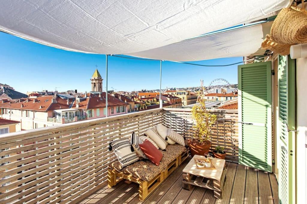 #9 Opera'S Duplex Panoramic Sea View Terrace & Ac 1Min To Beach Nice Exteriör bild
