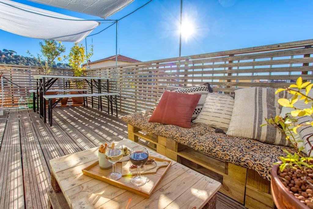 #9 Opera'S Duplex Panoramic Sea View Terrace & Ac 1Min To Beach Nice Exteriör bild